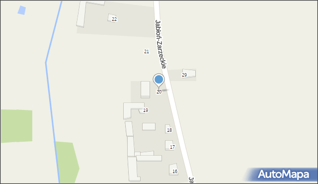 Jabłoń-Zarzeckie, Jabłoń-Zarzeckie, 20, mapa Jabłoń-Zarzeckie