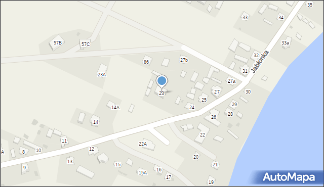 Jabłonka, Jabłonka, 23, mapa Jabłonka