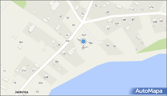Jabłonka, Jabłonka, 62, mapa Jabłonka