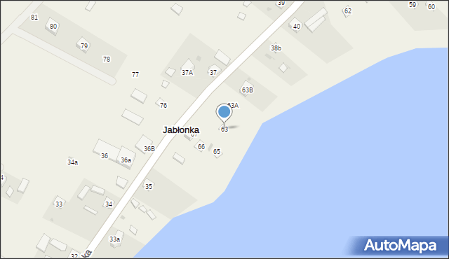 Jabłonka, Jabłonka, 63, mapa Jabłonka