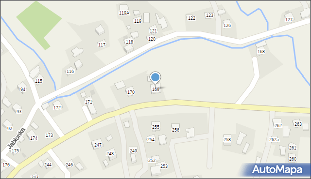 Jabłonka, Jabłonka, 169, mapa Jabłonka