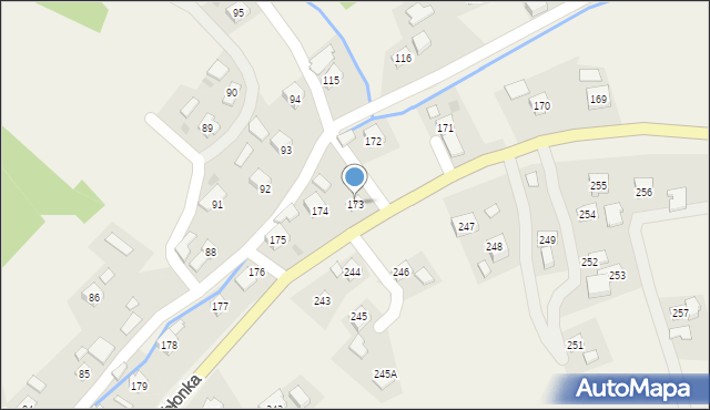 Jabłonka, Jabłonka, 173, mapa Jabłonka