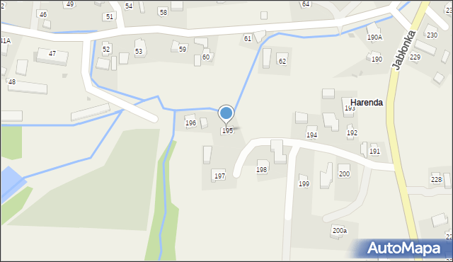 Jabłonka, Jabłonka, 195, mapa Jabłonka