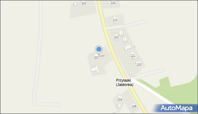 Jabłonka, Jabłonka, 203, mapa Jabłonka