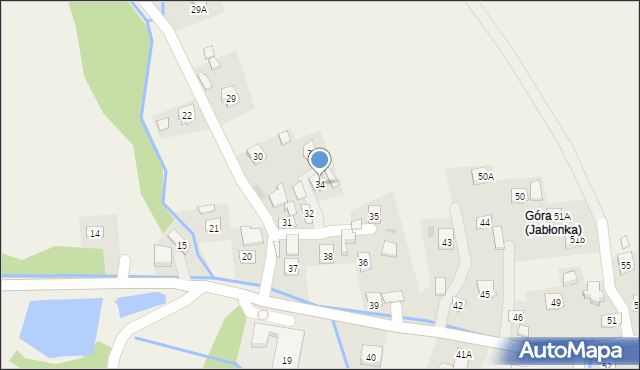 Jabłonka, Jabłonka, 34, mapa Jabłonka