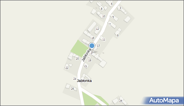 Jabłonka, Jabłonka, 17, mapa Jabłonka