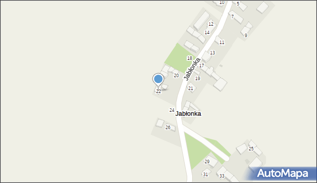 Jabłonka, Jabłonka, 22, mapa Jabłonka