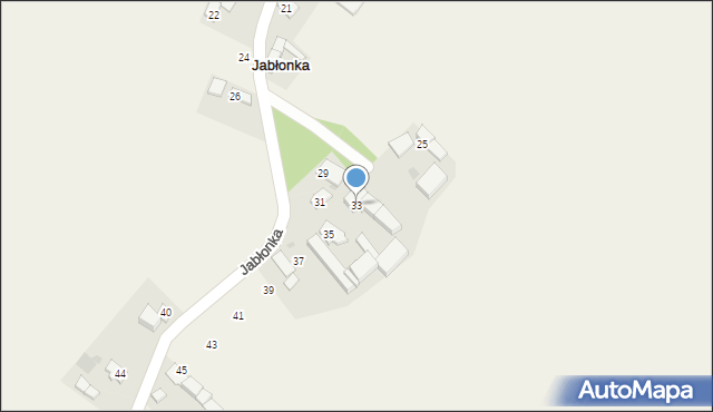 Jabłonka, Jabłonka, 33, mapa Jabłonka