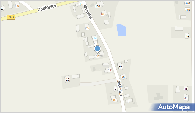 Jabłonka, Jabłonka, 12, mapa Jabłonka