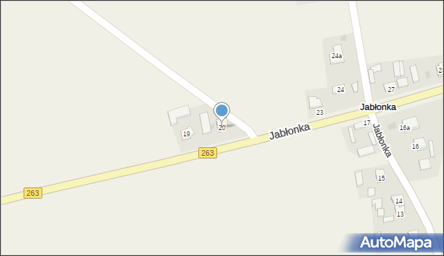Jabłonka, Jabłonka, 20, mapa Jabłonka