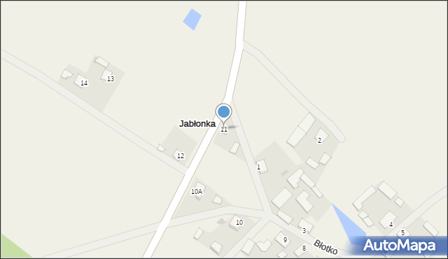 Jabłonka, Jabłonka, 11, mapa Jabłonka