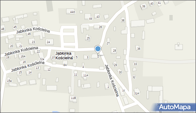 Jabłonka Kościelna, Jabłonka Kościelna, 2, mapa Jabłonka Kościelna