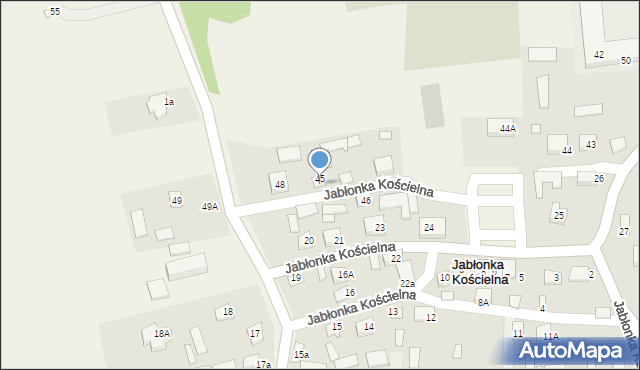 Jabłonka Kościelna, Jabłonka Kościelna, 47, mapa Jabłonka Kościelna
