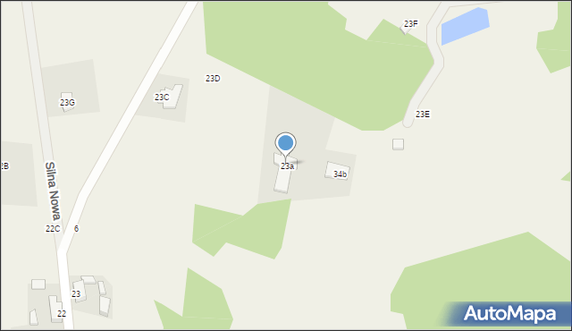 Jabłonka Stara, Jabłonka Stara, 23a, mapa Jabłonka Stara