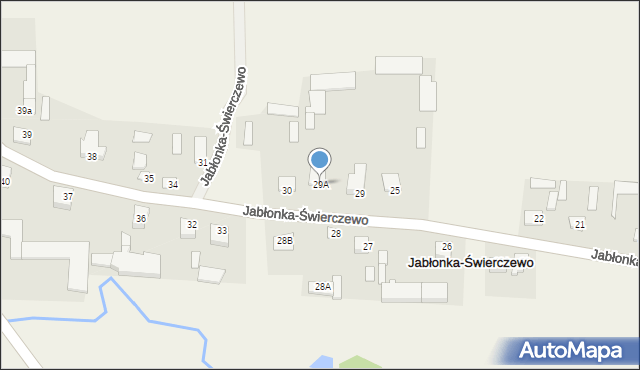 Jabłonka-Świerczewo, Jabłonka-Świerczewo, 29A, mapa Jabłonka-Świerczewo