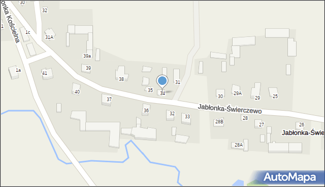 Jabłonka-Świerczewo, Jabłonka-Świerczewo, 34, mapa Jabłonka-Świerczewo