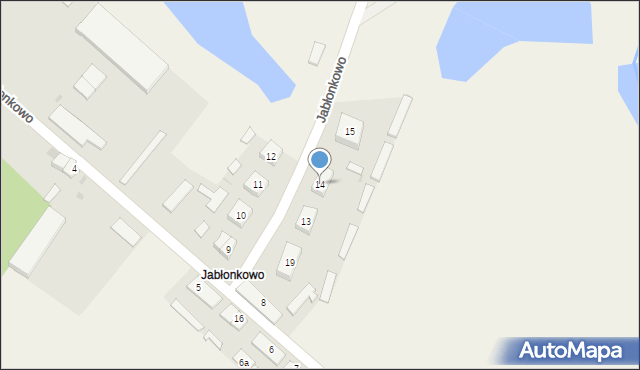 Jabłonkowo, Jabłonkowo, 14, mapa Jabłonkowo