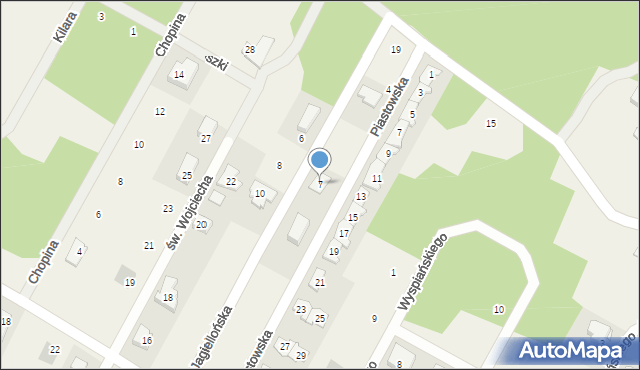 Jabłonna, Jagiellońska, 7, mapa Jabłonna