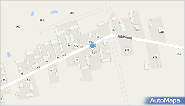 Jabłonna, Jabłonna, 18a, mapa Jabłonna