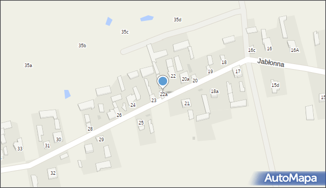 Jabłonna, Jabłonna, 22a, mapa Jabłonna