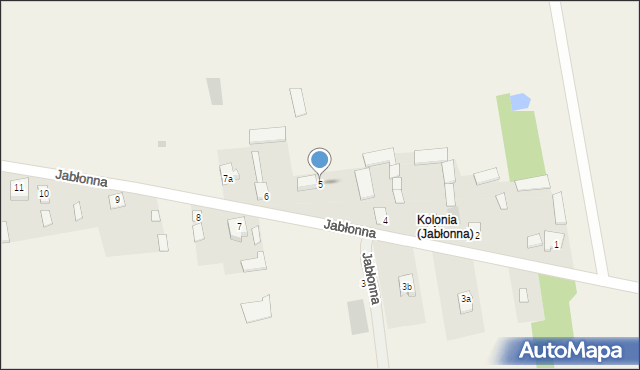 Jabłonna, Jabłonna, 5, mapa Jabłonna