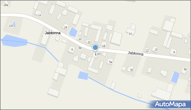 Jabłonna, Jabłonna, 5, mapa Jabłonna