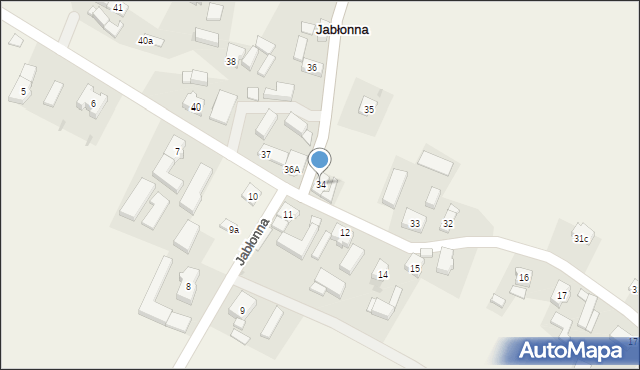 Jabłonna, Jabłonna, 34, mapa Jabłonna