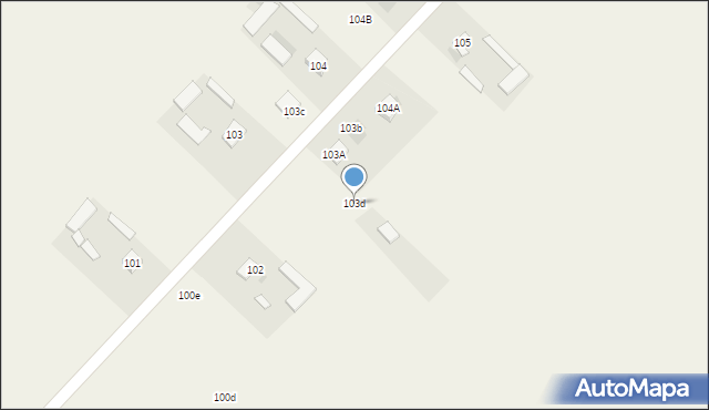 Jabłonna Druga, Jabłonna Druga, 103d, mapa Jabłonna Druga
