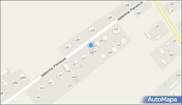 Jabłonna Druga, Jabłonna Druga, 11g, mapa Jabłonna Druga