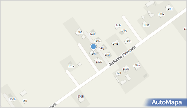 Jabłonna Druga, Jabłonna Druga, 149C, mapa Jabłonna Druga