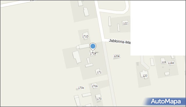 Jabłonna Druga, Jabłonna Druga, 171a, mapa Jabłonna Druga