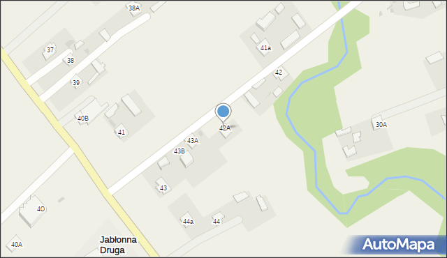 Jabłonna Druga, Jabłonna Druga, 42A, mapa Jabłonna Druga