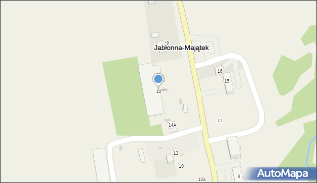 Jabłonna-Majątek, Jabłonna-Majątek, 14, mapa Jabłonna-Majątek