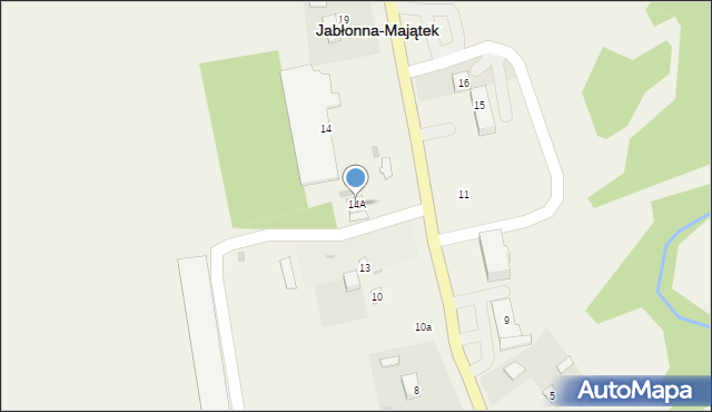 Jabłonna-Majątek, Jabłonna-Majątek, 14A, mapa Jabłonna-Majątek