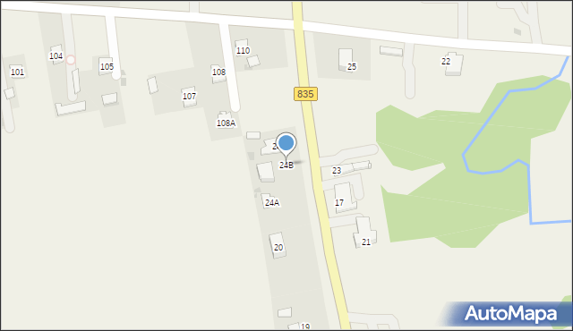 Jabłonna-Majątek, Jabłonna-Majątek, 24B, mapa Jabłonna-Majątek