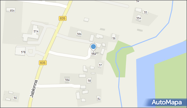 Jabłonna-Majątek, Jabłonna-Majątek, 56a, mapa Jabłonna-Majątek