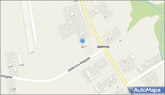 Jabłonna-Majątek, Jabłonna-Majątek, 6a, mapa Jabłonna-Majątek