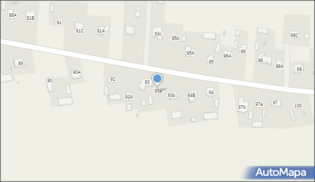 Jabłonna-Majątek, Jabłonna-Majątek, 93a, mapa Jabłonna-Majątek