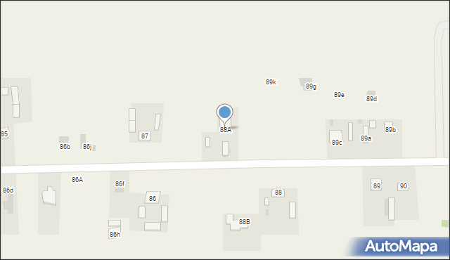 Jabłonna Pierwsza, Jabłonna Pierwsza, 88A, mapa Jabłonna Pierwsza