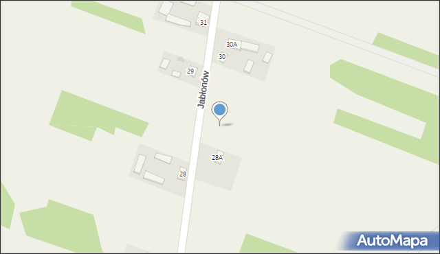 Jabłonów, Jabłonów, 28b, mapa Jabłonów