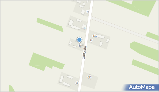 Jabłonów, Jabłonów, 29, mapa Jabłonów