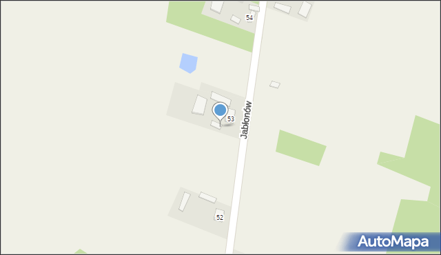 Jabłonów, Jabłonów, 53a, mapa Jabłonów