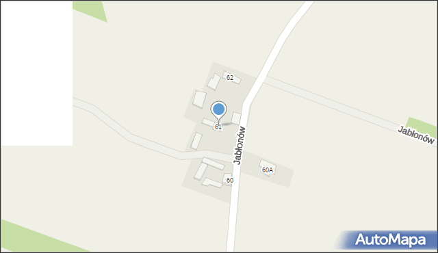 Jabłonów, Jabłonów, 61, mapa Jabłonów