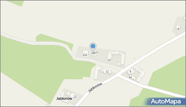 Jabłonów, Jabłonów, 10b, mapa Jabłonów