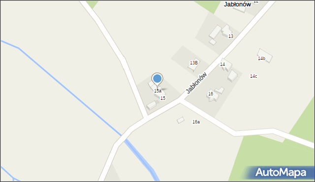 Jabłonów, Jabłonów, 15a, mapa Jabłonów