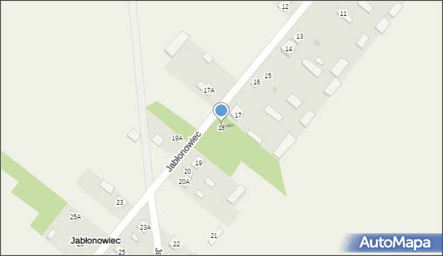 Jabłonowiec, Jabłonowiec, 18, mapa Jabłonowiec