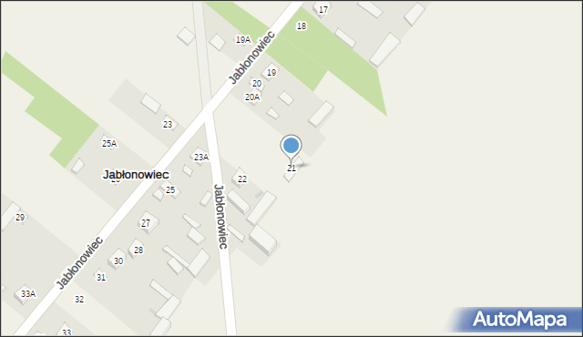 Jabłonowiec, Jabłonowiec, 21, mapa Jabłonowiec
