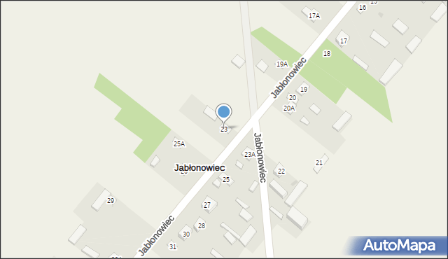 Jabłonowiec, Jabłonowiec, 23, mapa Jabłonowiec