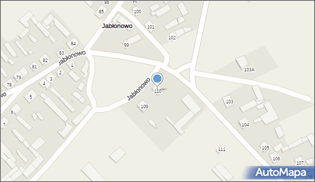 Jabłonowo, Jabłonowo, 110, mapa Jabłonowo