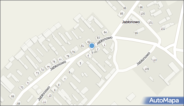 Jabłonowo, Jabłonowo, 3, mapa Jabłonowo